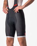 CASTELLI Kurze Fahrradhose mit Trägern - COMPETIZIONE KIT - Schwarz/Silber