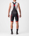 CASTELLI Kurze Fahrradhose mit Trägern - COMPETIZIONE KIT - Schwarz/Rot