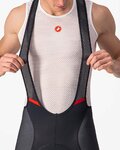 CASTELLI Kurze Fahrradhose mit Trägern - COMPETIZIONE KIT - Schwarz/Rot