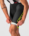 CASTELLI Kurze Fahrradhose mit Trägern - COMPETIZIONE KIT - Gelb/Schwarz