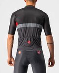 CASTELLI Kurzarm Fahrradtrikot - A BLOCCO - Schwarz/Grau/Rot