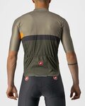 CASTELLI Kurzarm Fahrradtrikot - A BLOCCO - Grau/Orange/Grün