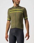 CASTELLI Kurzarm Fahrradtrikot - GRIMPEUR - Grün