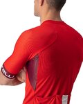CASTELLI Kurzarm Fahrradtrikot - ENTRATA VI - bordeaux/Rot
