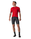CASTELLI Kurzarm Fahrradtrikot - ENTRATA VI - bordeaux/Rot