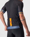 CASTELLI Kurzarm Fahrradtrikot - ENTRATA VI - Blau/Orange/Schwarz