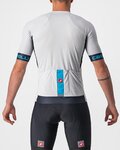 CASTELLI Kurzarm Radtrikot und Shorts - ENTRATA VI - Schwarz/Grau