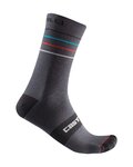 CASTELLI Klassische Fahrradsocken - ENDURANCE 15 - Grau