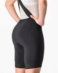 CASTELLI Kurze Fahrradhose mit Trägern - ENDURANCE LADY  - Schwarz