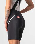 CASTELLI Kurze Fahrradhose mit Trägern - VELOCISSIMA 3 LADY - Schwarz