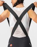 CASTELLI Kurze Fahrradhose mit Trägern - VELOCISSIMA 3 LADY - Schwarz