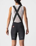 CASTELLI Kurze Fahrradhose mit Trägern - VELOCISSIMA 3 LADY - Schwarz
