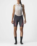 CASTELLI Fahrradshorts ohne Träger - VELOCISSIMA 3 LADY - Grau/Silber/Rosa
