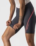 CASTELLI Fahrradshorts ohne Träger - VELOCISSIMA 3 LADY - Grau/Silber/Rosa