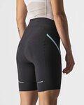 CASTELLI Fahrradshorts ohne Träger - VELOCISSIMA 3 LADY - Schwarz/Hellblau