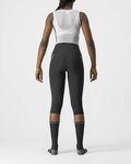 CASTELLI 3/4 lange Fahrradhose ohne Träger - VELOCISSIMA 3 LADY - Schwarz/Silber