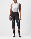CASTELLI 3/4 lange Fahrradhose ohne Träger - VELOCISSIMA 3 LADY - Hellblau/Schwarz