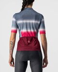 CASTELLI Kurzarm Fahrradtrikot - DOLCE LADY - bordeaux/Blau