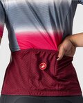 CASTELLI Kurzarm Fahrradtrikot - DOLCE LADY - bordeaux/Blau