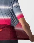 CASTELLI Kurzarm Fahrradtrikot - DOLCE LADY - bordeaux/Blau