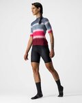 CASTELLI Kurzarm Fahrradtrikot - DOLCE LADY - bordeaux/Blau