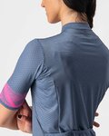 CASTELLI Kurzarm Fahrradtrikot - FENICE LADY - Blau/Rosa