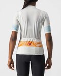 CASTELLI Kurzarm Fahrradtrikot - FENICE LADY - Elfenbein/Orange