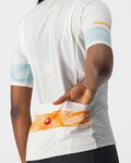 CASTELLI Kurzarm Fahrradtrikot - FENICE LADY - Elfenbein/Orange