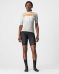CASTELLI Kurzarm Fahrradtrikot - FENICE LADY - Elfenbein/Orange