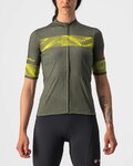 CASTELLI Kurzarm Fahrradtrikot - FENICE LADY - Gelb/Grün