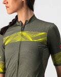 CASTELLI Kurzarm Fahrradtrikot - FENICE LADY - Gelb/Grün