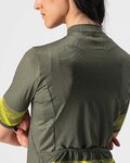 CASTELLI Kurzarm Fahrradtrikot - FENICE LADY - Gelb/Grün