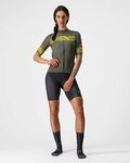 CASTELLI Kurzarm Fahrradtrikot - FENICE LADY - Gelb/Grün