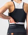 CASTELLI Ärmelloses Fahrradtrikot - SOLARIS LADY - Schwarz/Weiß