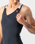 CASTELLI Ärmelloses Fahrradtrikot - SOLARIS LADY - Schwarz/Weiß