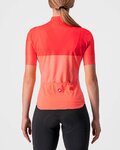 CASTELLI Kurzarm Fahrradtrikot - VELOCISSIMA LADY - Rosa/Orange