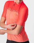 CASTELLI Kurzarm Fahrradtrikot - VELOCISSIMA LADY - Rosa/Orange