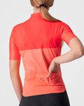 CASTELLI Kurzarm Fahrradtrikot - VELOCISSIMA LADY - Rosa/Orange