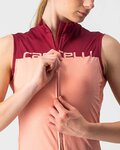 CASTELLI Ärmelloses Fahrradtrikot - VELOCISSIMA LADY - bordeaux/Rosa