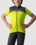 CASTELLI Kurzarm Fahrradtrikot - NEO PROLOGO KIDS - Gelb/Blau