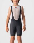 CASTELLI Kurze Fahrradhose mit Trägern - COMPETIZION KIDS - Schwarz