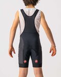 CASTELLI Kurze Fahrradhose mit Trägern - COMPETIZIONE KIDS - Schwarz/Weiß