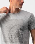 CASTELLI Kurzarm Fahrrad-Shirt - SCORPION TEE - Grau