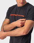CASTELLI Kurzarm Fahrrad-Shirt - VENTAGLIO TEE - Schwarz