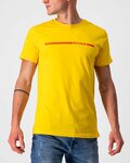 CASTELLI Kurzarm Fahrrad-Shirt - VENTAGLIO TEE - Gelb
