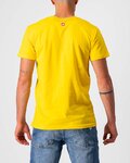CASTELLI Kurzarm Fahrrad-Shirt - VENTAGLIO TEE - Gelb