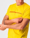 CASTELLI Kurzarm Fahrrad-Shirt - VENTAGLIO TEE - Gelb