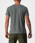 CASTELLI Kurzarm Fahrrad-Shirt - VENTAGLIO TEE - Grau