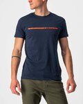 CASTELLI Kurzarm Fahrrad-Shirt - VENTAGLIO TEE - Blau