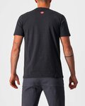 CASTELLI Kurzarm Fahrrad-Shirt - MAURIZIO TEE - Schwarz/Grau